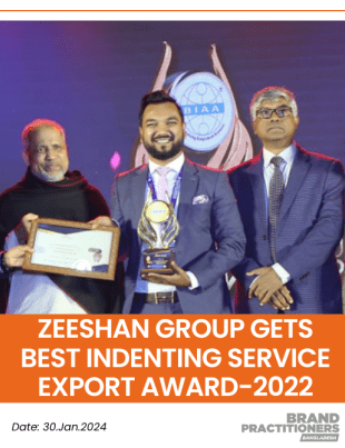 Zeeshan Group gets Best Indenting Service Export Award-2022