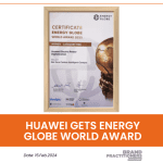 Huawei gets Energy Globe World Award