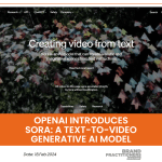 OpenAI Introduces Sora A Text to Video Generative AI Model