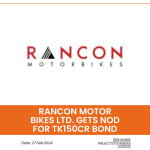 Rancon Motor Bikes Ltd. gets nod for Tk150cr bond