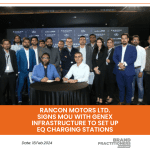 Rancon Motors Ltd. signs MoU with Genex Infrastructure to set up eq charging stations