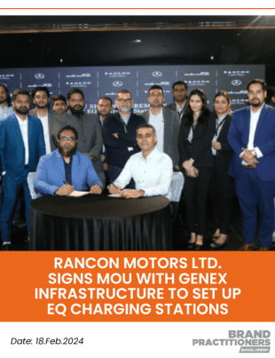 Rancon Motors Ltd. signs MoU with Genex Infrastructure to set up eq charging stations