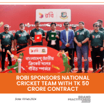 Robi Sponsors National Cricket Team with Tk 50 Crore Contract