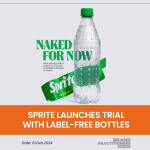 Sprite Launches Trial with Label-Free Bottles