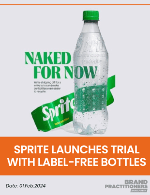 Sprite Launches Trial with Label-Free Bottles