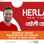 Shakib Al Hasan inaugurated the 'Herlan Store' at Bailey Road