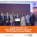 ShareTrip Wins Top Performing Agency Award at Qatar Airways Gala Dinner