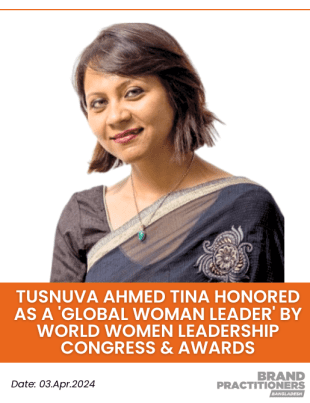 Tusnuva Ahmed Tina honored as a 'Global Woman Leader' by World Women Leadership Congress & Awards