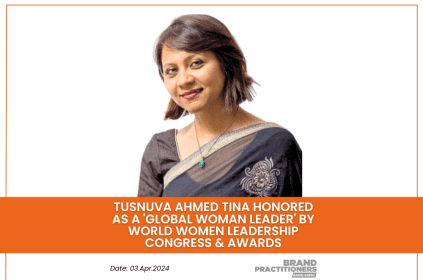 Tusnuva Ahmed Tina honored as a 'Global Woman Leader' by World Women Leadership Congress & Awards