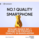 realme ranks No. 1 brand for product quality in Bangladesh (1)