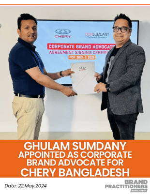 Ghulam Sumdany Appointed as Corporate Brand Advocate for Chery Bangladesh