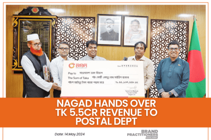 Nagad hands over Tk 5.5cr revenue to postal dept