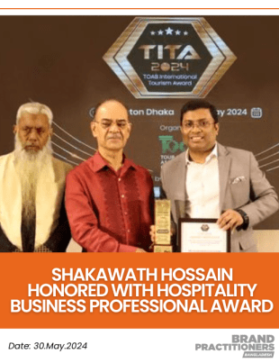 Shakawath Hossain Honored with Hospitality Business Professional Award at TOAB International Tourism Award 2024_web