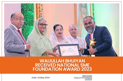 Waliullah Bhuiyan received National SME Foundation Award 2023