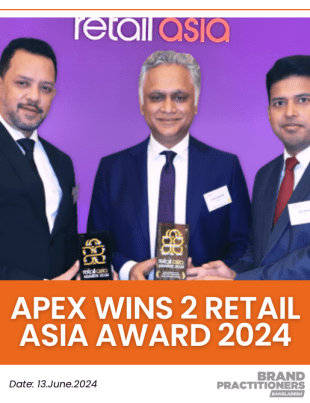 Apex wins 2 Retail Asia Award 2024