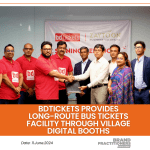 BDtickets provides long-route bus tickets facility through village digital booths