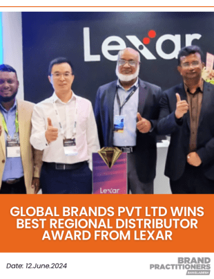 Global Brands Pvt Ltd wins Best Regional Distributor Award from Lexar