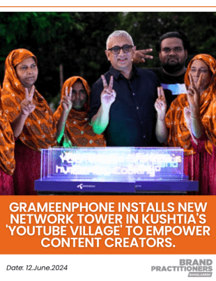 Grameenphone installs new network tower in Kushtia's 'YouTube Village' to empower content creators