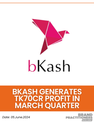 bKash generates Tk70cr profit in March quarter