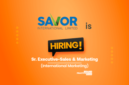 Savor International Limited is hiring Sr. Executive-Sales & Marketing