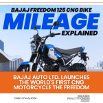 Bajaj Auto Ltd. Launches the World's First CNG Motorcycle The Freedom