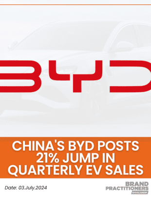 China's BYD posts 21% jump in quarterly EV sales