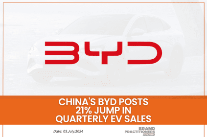 China's BYD posts 21% jump in quarterly EV sales