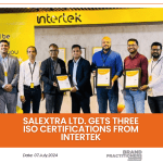 Salextra Ltd. gets Three ISO Certifications from Intertek