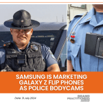 Samsung is marketing Galaxy Z Flip phones as police bodycams