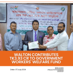 Walton Contributes Tk3.93 Crore to Government Workers' Welfare Fund