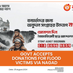 Govt accepts donations for flood victims via Nagad