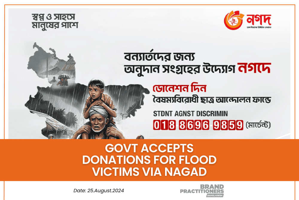 Govt accepts donations for flood victims via Nagad