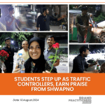 Students step up as Traffic Controllers, earn praise from Shwapno