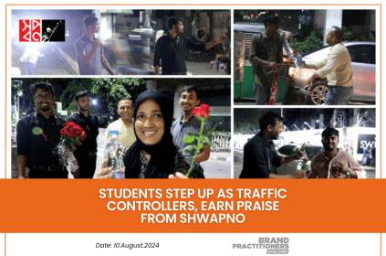 Students step up as Traffic Controllers, earn praise from Shwapno