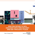 Walton offers to 50% discount with Free Delivery and EMI through E-Plaza