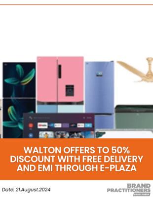 Walton offers to 50% discount with Free Delivery and EMI through E-Plaza