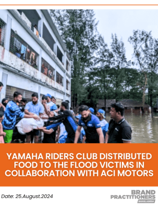 Yamaha Riders Club distributed food to the flood victims in collaboration with ACI Motors