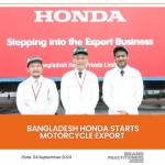 Bangladesh Honda starts motorcycle export