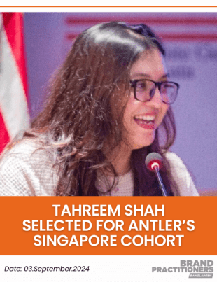 Tahreem Shah selected for Antlers Singapore Cohort