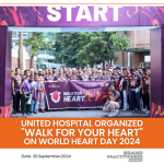 United Hospital organized "Walk for Your Heart" on World Heart Day 2024