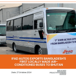 IFAD Autos Exports Bangladesh's First Locally Made Air-Conditioned Buses to Bhutan