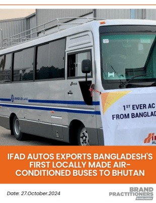 IFAD Autos Exports Bangladesh's First Locally Made Air-Conditioned Buses to Bhutan