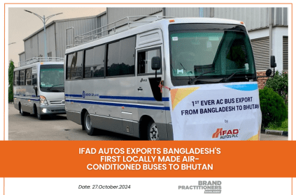 IFAD Autos Exports Bangladesh's First Locally Made Air-Conditioned Buses to Bhutan