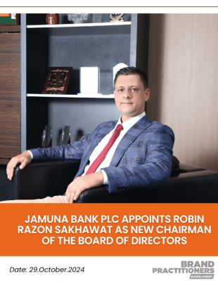 Jamuna Bank PLC appoints Robin Razon Sakhawat as New Chairman of the Board of Directors