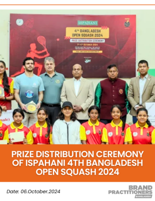 Prize Distribution Ceremony of Ispahani 4th Bangladesh Open Squash 2024