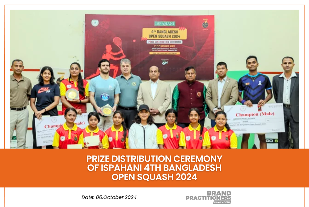 Prize Distribution Ceremony of Ispahani 4th Bangladesh Open Squash 2024