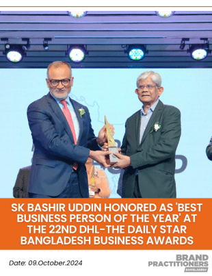 Sk Bashir Uddin Honored as 'Best Business Person of the Year' at the 22nd DHL-The Daily Star Bangladesh Business Awards.web