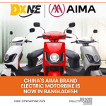 China's AIMA brand electric motorbike is now in Bangladesh