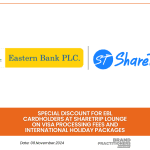 Special Discount for EBL Cardholders at ShareTrip Lounge on Visa Processing Fees and International Holiday Packages