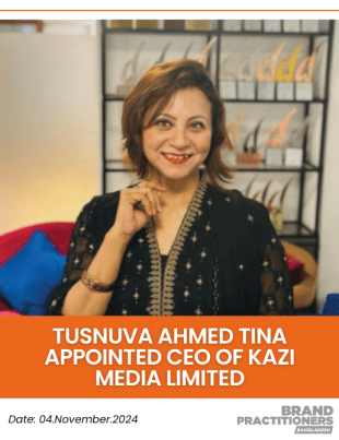 Tusnuva Ahmed Tina appointed CEO of Kazi Media Limited